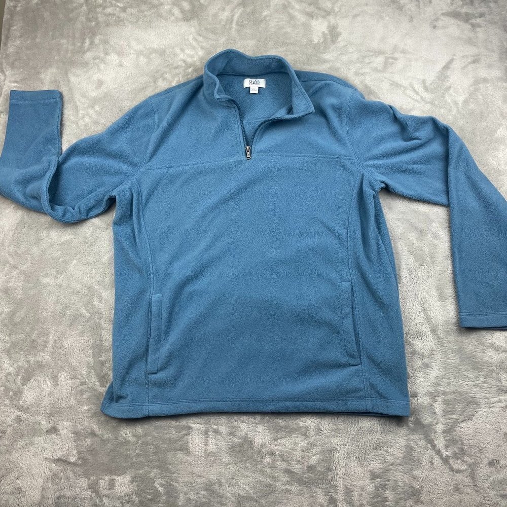 Craft and Barrow Lightweight Winter Fleece Quarter Zip Jacket Women's Large